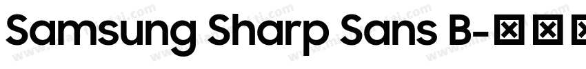 Samsung Sharp Sans B字体转换